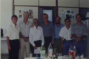 1998 Homenagem Joaquim Alves ferreira Neto: Professores Mário Steindel, Carlos Brisola Marcondes, Joaquim Alves ferreira Neto, Bruno Rodolfo Schlemper Jr., Nery Ernesto Kessler, Orlando José Bernardini e Carlos José de Carvalho Pinto.